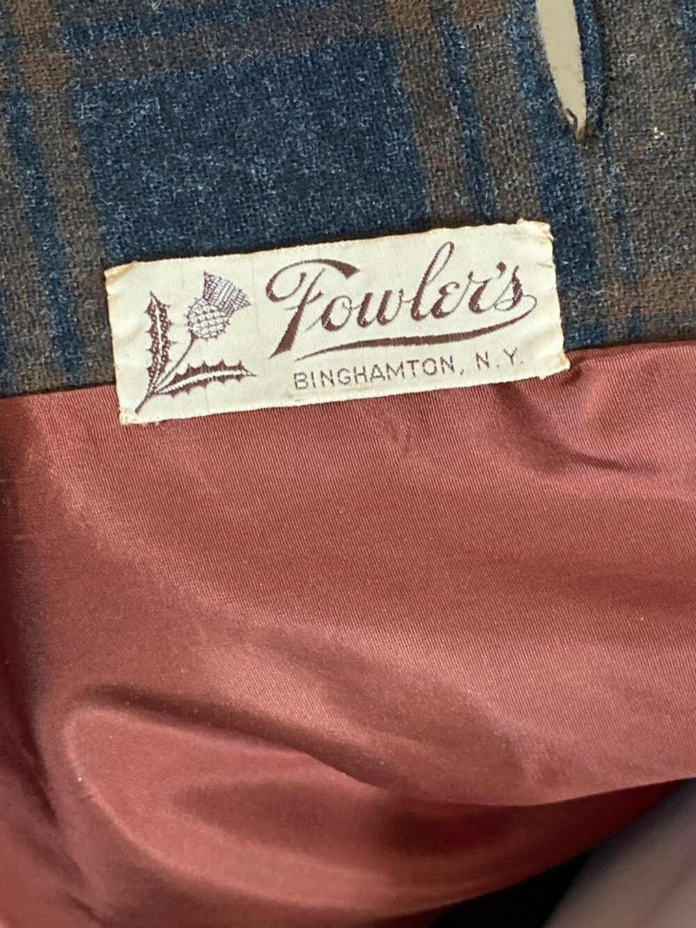 Pendleton Wool Plaid Jacket Blazer 3/4 Sleeves Brown Black Classic 60s 70s Small - Picture 5 of 9